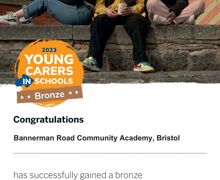 Bronze Young Carer Certificate