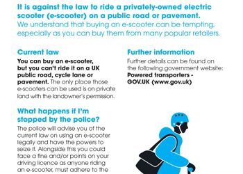 E-Scooters and the law